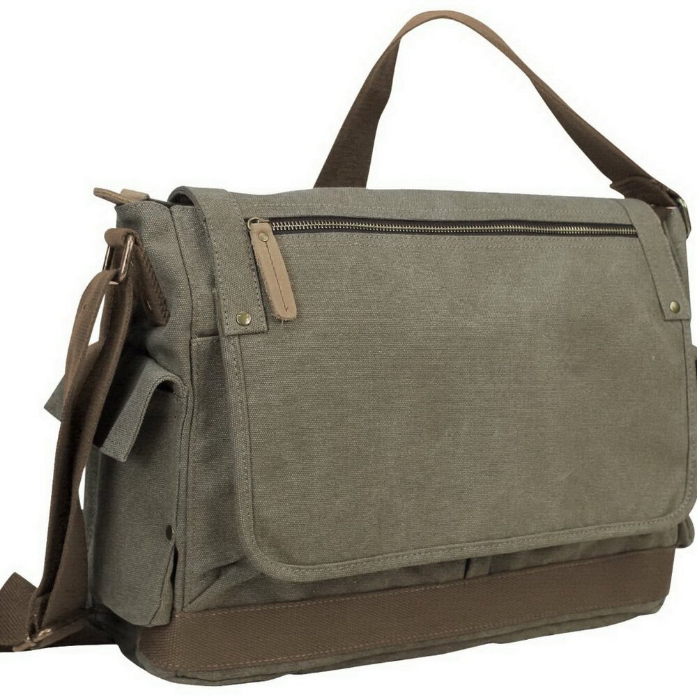 Casual Style Canvas Laptop Messenger Bag C31OG